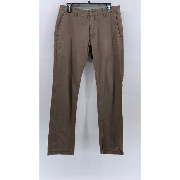 VOLCOM Men's Tan Solid Straight-Leg Modern Fit Chino Pants SZ 31 - Picture 1 of 12